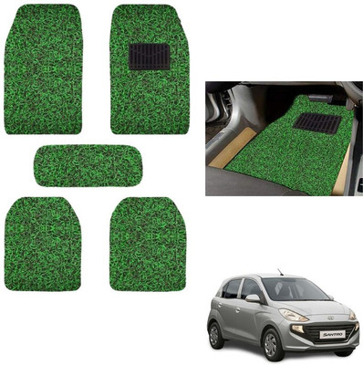 autokaar PVC, Rubber Standard Mat For  Hyundai Santro(Green)