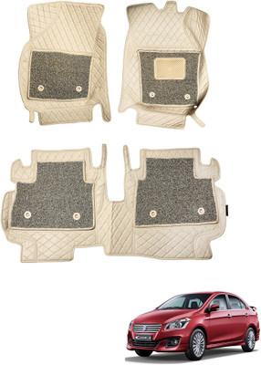 MOCKHE Leatherite 7D Mat For  Maruti Suzuki Ciaz(Beige)