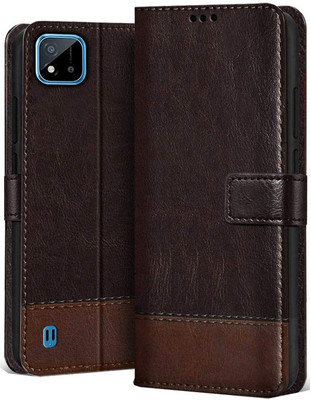 SHINESTAR. Back Cover for Realme C20(Brown, Pack of: 1)