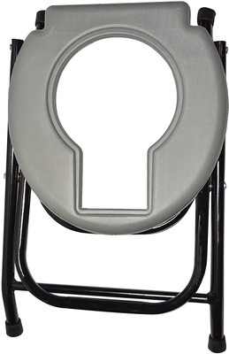 RELIES STORE Commode Chair(Grey, Black)
