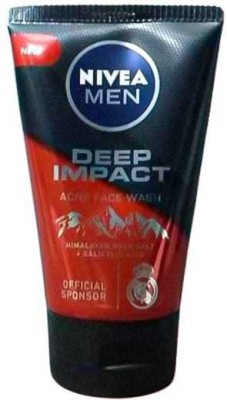 NIVEA Men , Deep Impact Acne With Himalayan Rock Salt Face Wash(100 g)