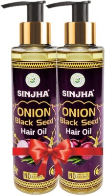 SINJHA Onion Black Seed Hair Oil 100ml pack of 2 for Hair Growth  Hair Oil(200 ml)