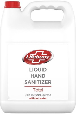 LIFEBUOY Alcohol Based  with Over 60% Alcohol, Kills 99.9% Germs Without Water Hand Sanitizer Can(5 L)