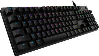 Logitech G512/ Carbon,� Mechanical, RGB Lightsync Backlit Keys Wired USB Standard Gaming Keyboard Compatible with Desktop, Laptop, Mac multimedia_keys,G512/ Carbon,� Mechanical, RGB Lightsync Backlit Keys(Blue)
