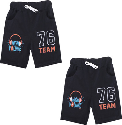ZEPPI Short For Boys Casual Printed Pure Cotton(Multicolor, Pack of 2)