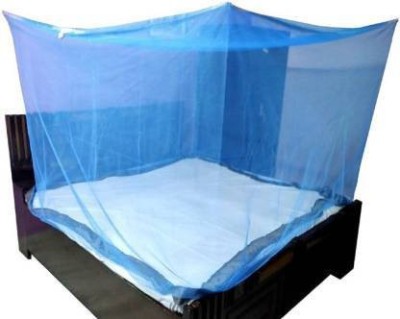 Nissi HDPE - High Density Poly Ethylene Adults Washable NSI Mosquito Net(Blue, Bed Box)
