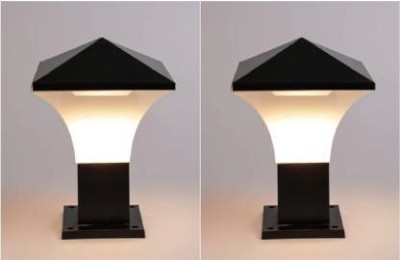 Online Generation BLACK&WHITE FANTAM PV GATE LAMP PACK 2 Gate Light Outdoor Lamp(Black, White)