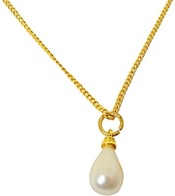 SURAT DIAMONDS 7.00cts Drop Pearl Metal Pendant