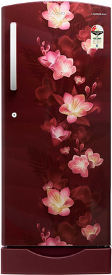 Lloyd 225 L Direct Cool Single Door 2 Star Refrigerator with Base Drawer(Gardenia Wine, GLDC242SGWS2PB)