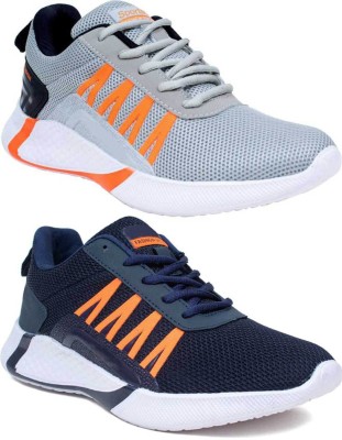 World Wear Footwear Combo Pack of 2 Trendy Sports Shoes Running Shoes...
