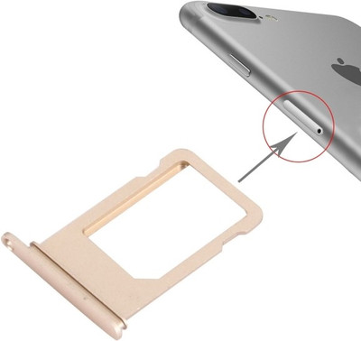 Unique4Ever Sim Card Tray(Compatible With Apple iPhone 7 Plus - (Gold))
