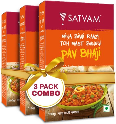 Satvam Pav Bhaji Masala (3*100 Grams) | (Pack of 3)(3 x 100 g)