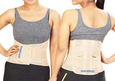 AASH ISURGICAL Lumbo Sacral (L.S Belt) Corset- Back Pain Belt Waist Support Back / Lumbar Support(Beige)