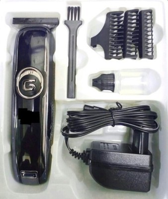 JGJ hair clipper (gm-6050) Trimmer 70 min  Runtime 3 Length Settings(Black)