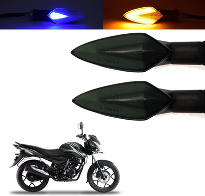 Vagary Front, Rear, Side LED Indicator Light for Bajaj Discover 125 T(Blue, Yellow)