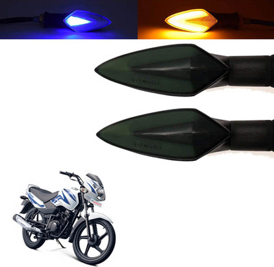Vagary Front, Rear, Side LED Indicator Light for TVS Sport(Blue, Yellow)
