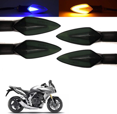 Vagary Front, Rear, Side LED Indicator Light for Honda CBF 150(Blue, Yellow)