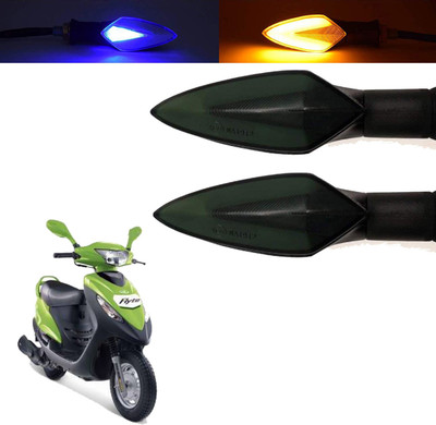 Vagary Front, Rear, Side LED Indicator Light for Mahindra Flyte(Blue, Yellow)
