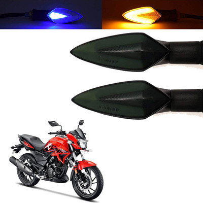 Vagary Front, Rear, Side LED Indicator Light for Hero Xtreme(Blue, Yellow)