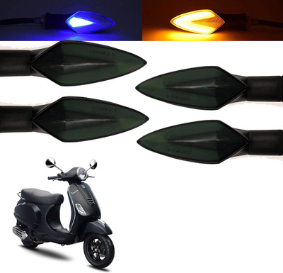 Vagary Front, Rear, Side LED Indicator Light for Piaggio Vespa LX(Blue, Yellow)