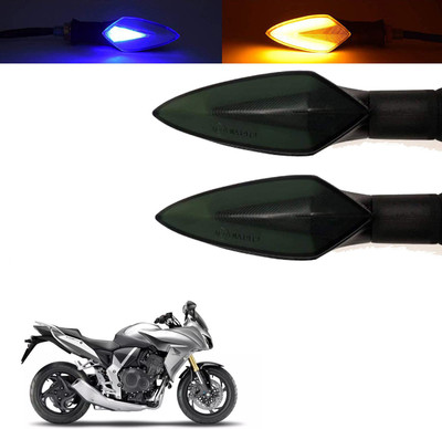 Vagary Front, Rear, Side LED Indicator Light for Honda CBF 150(Blue, Yellow)