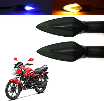 Vagary Front, Rear, Side LED Indicator Light for Hero Passion(Blue, Yellow)