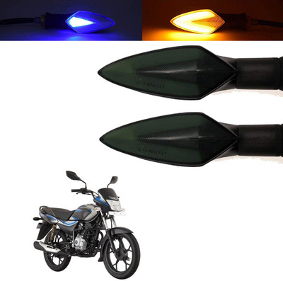 Vagary Front, Rear, Side LED Indicator Light for Bajaj Platina 125(Blue, Yellow)