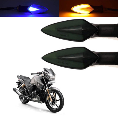 Vagary Front, Rear, Side LED Indicator Light for TVS Universal For Bike(Blue, Yellow)