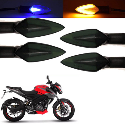 Vagary Front, Rear, Side LED Indicator Light for Bajaj Pulsar 200NS(Blue, Yellow)