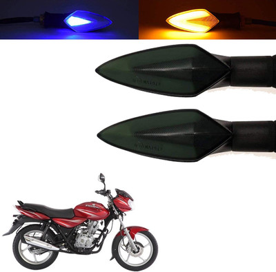 Vagary Front, Rear, Side LED Indicator Light for Bajaj Discover 125 M(Blue, Yellow)