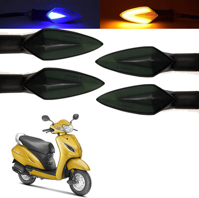 Vagary Front, Rear, Side LED Indicator Light for Honda Universal For Bike(Blue, Yellow)