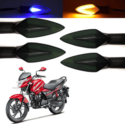 Vagary Front, Rear, Side LED Indicator Light for Hero Universal For Bike(Blue, Yellow)