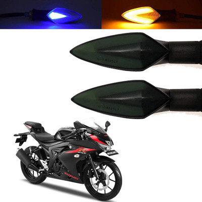Vagary Front, Rear, Side LED Indicator Light for Suzuki GS 150R(Blue, Yellow)