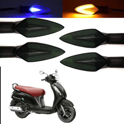 Vagary Front, Rear, Side LED Indicator Light for Suzuki Universal For Bike(Blue, Yellow)