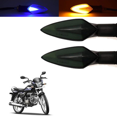 Vagary Front, Rear, Side LED Indicator Light for Hero Splendor Pro(Blue, Yellow)