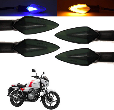 Vagary Front, Rear, Side LED Indicator Light for Bajaj Universal For Bike(Blue, Yellow)