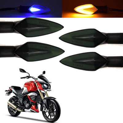 Vagary Front, Rear, Side LED Indicator Light for Mahindra Universal For Bike(Blue, Yellow)