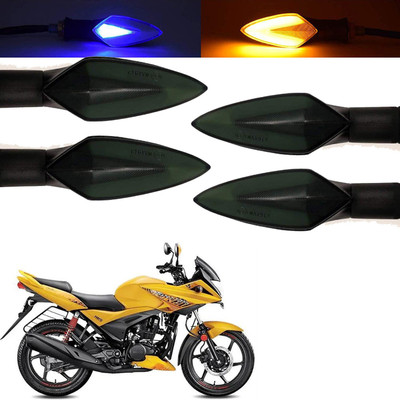 Vagary Front, Rear, Side LED Indicator Light for Hero Ignitor(Blue, Yellow)