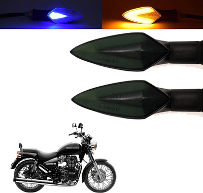 Vagary Front, Rear, Side LED Indicator Light for Royal Enfield Universal For Bike(Blue, Yellow)