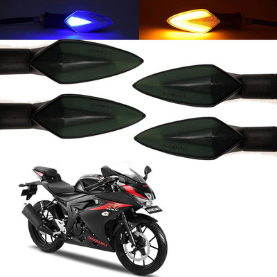 Vagary Front, Rear, Side LED Indicator Light for Suzuki GS 150R(Blue, Yellow)