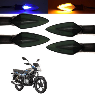 Vagary Front, Rear, Side LED Indicator Light for Bajaj Platina 125(Blue, Yellow)