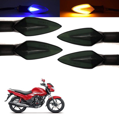 Vagary Front, Rear, Side LED Indicator Light for Hero Universal For Bike(Blue, Yellow)