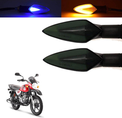 Vagary Front, Rear, Side LED Indicator Light for Bajaj Boxer(Blue, Yellow)