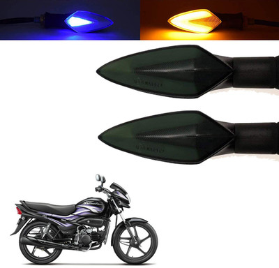 Vagary Front, Rear, Side LED Indicator Light for Hero Universal For Bike(Blue, Yellow)