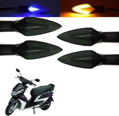 Vagary Front, Rear, Side LED Indicator Light for Yamaha Ray(Blue, Yellow)