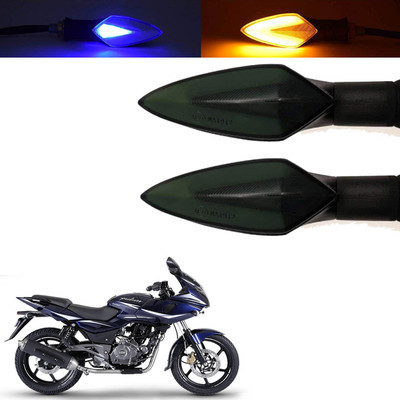 Vagary Front, Rear, Side LED Indicator Light for Bajaj Pulsar 220(Blue, Yellow)