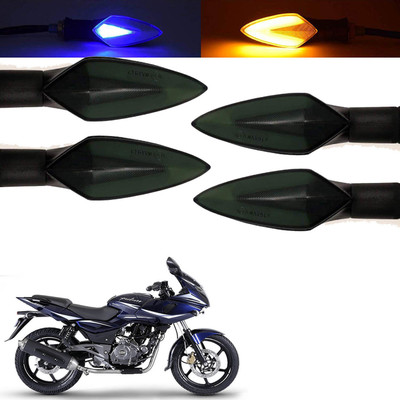 Vagary Front, Rear, Side LED Indicator Light for Bajaj Pulsar 220(Blue, Yellow)