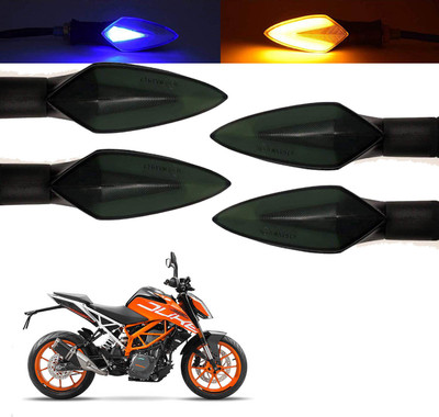 Vagary Front, Rear, Side LED Indicator Light for KTM Duke 390(Blue, Yellow)