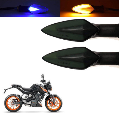 Vagary Front, Rear, Side LED Indicator Light for KTM Duke 200(Blue, Yellow)