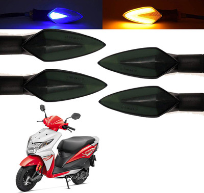 Vagary Front, Rear, Side LED Indicator Light for Honda Dio(Blue, Yellow)
